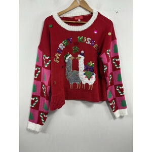 Womans New Blizzard Bay Christmas Pullover Sweater Large Multicolor